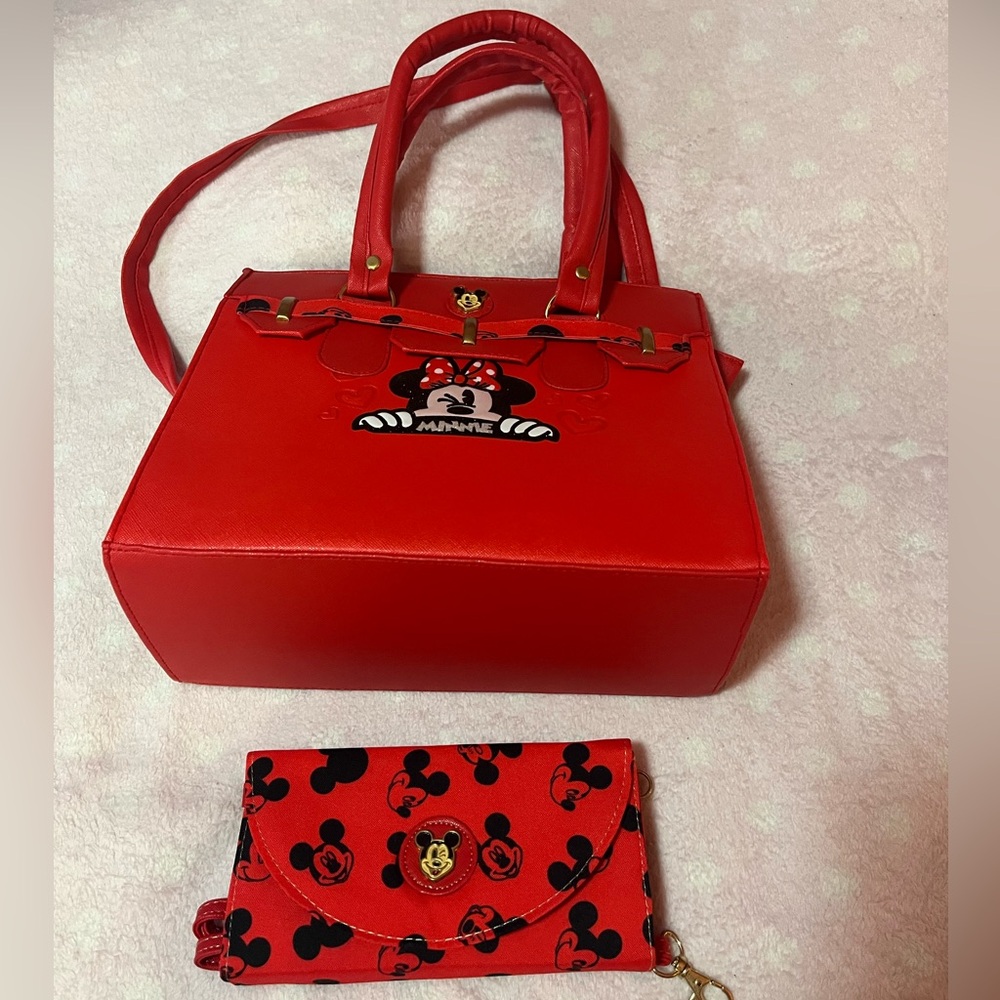 New Minnie Handbag with Wallet.